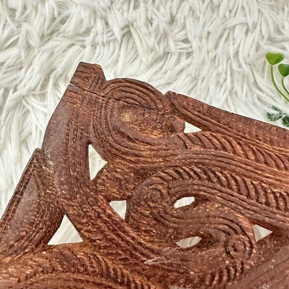 Hand-carved Wood Massim Trobriand Island Papua New Guinea Bowl Tray Decor‎ - Picture 9 of 9